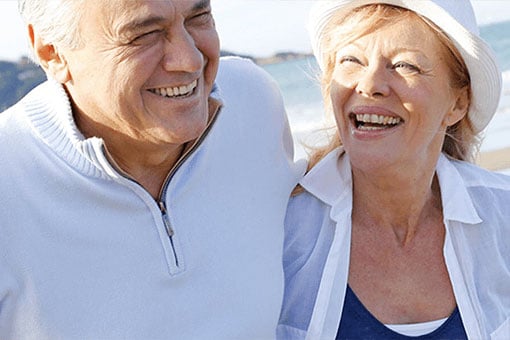 Happy retired couple